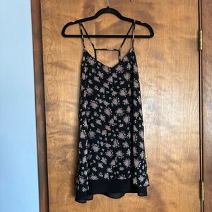 Forever 21 Black and Pink Floral Dress